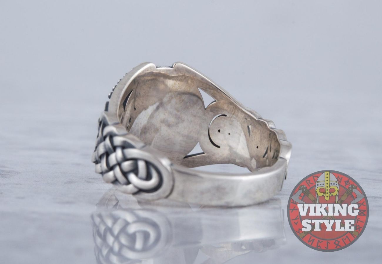 Ægishjálmur Ring - Endless Knot, 925 Silver