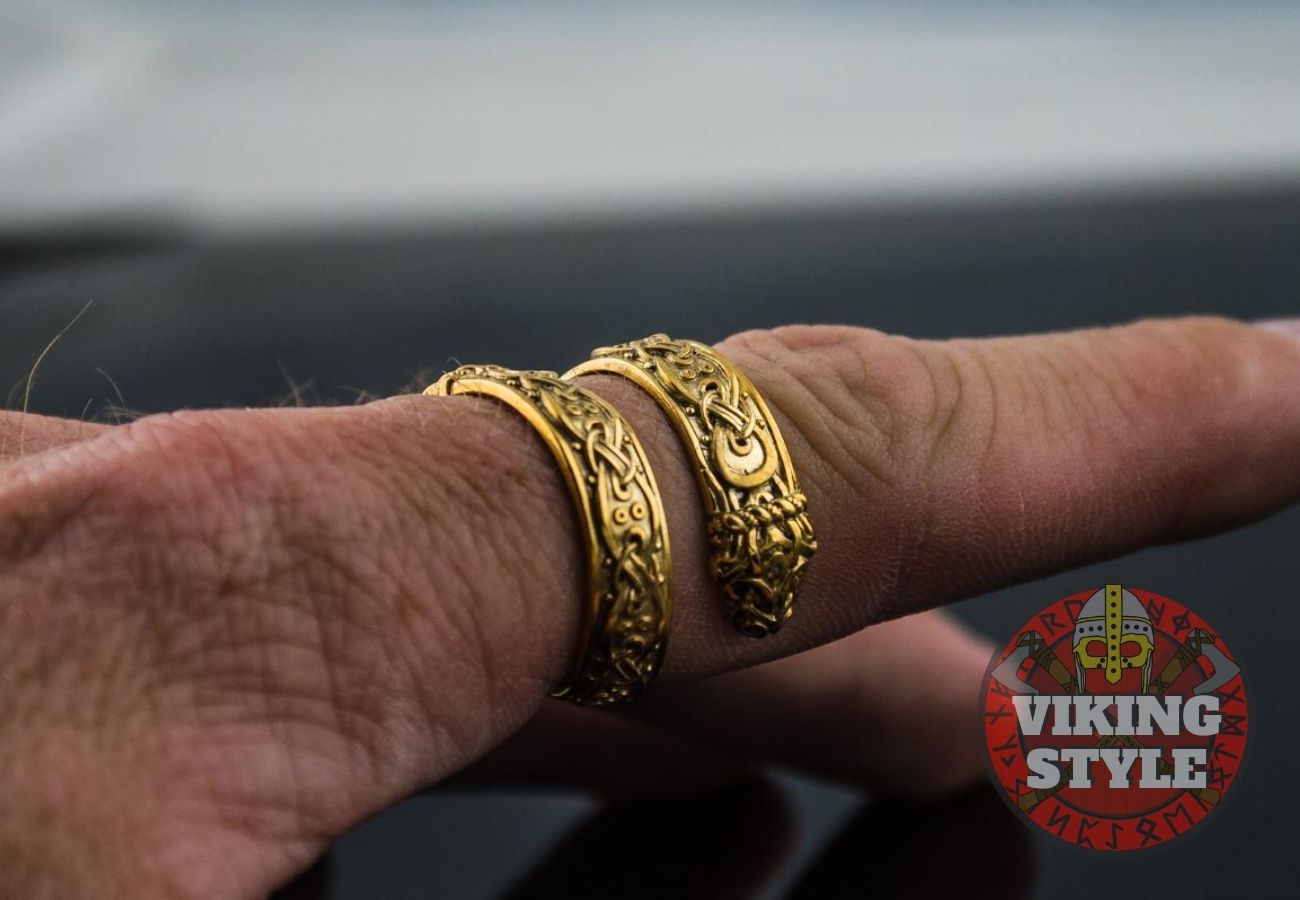 Traditional Norse Ring - Gold