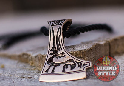 Perun Axe Head Pendant IV - Bronze