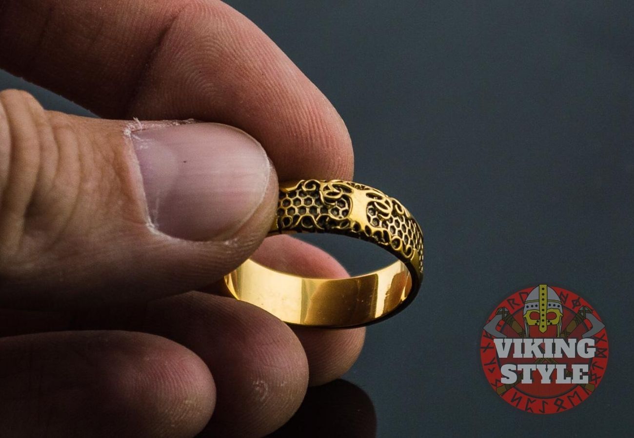 Yggdrasil Ring - Tree of Life, Gold