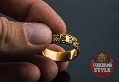 Yggdrasil Ring - Tree of Life, Gold