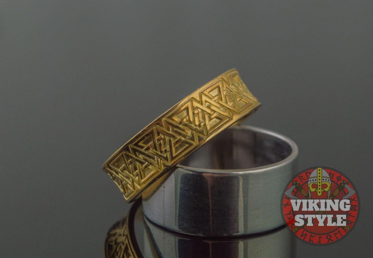 Norse Ring - Valknut, Gold