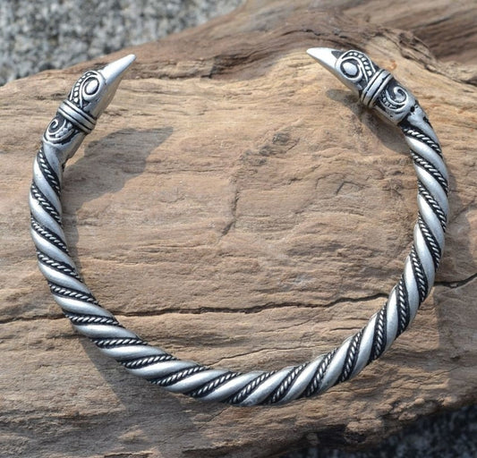 Traditional Viking Arm Ring - Raven