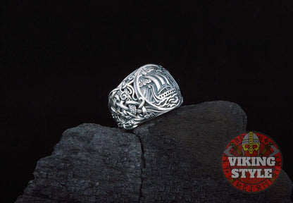 Drakkar Ring - Mammen, 925 Silver