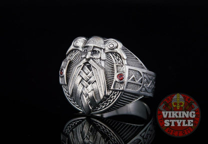Odin Ring - Allfather, 925 Silver