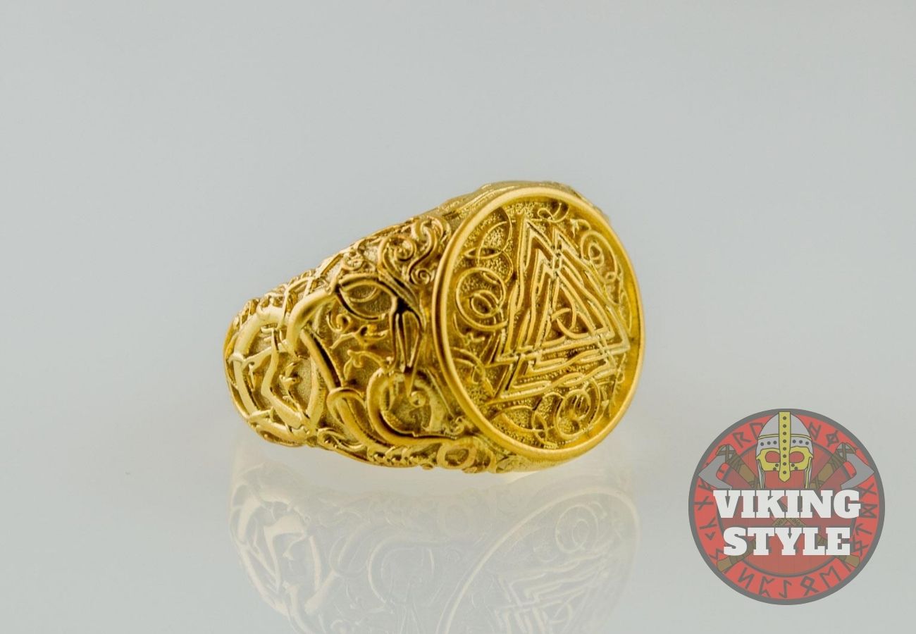 Valknut Ring - Urnes, Gold