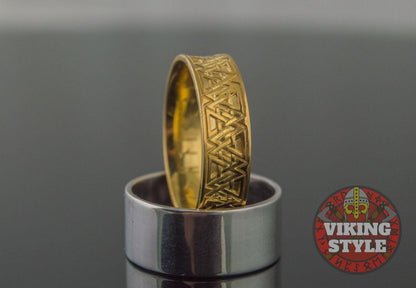 Norse Ring - Valknut, Gold