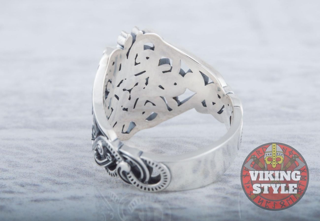 Jörmungandr Ring - World Serpent, 925 Silver