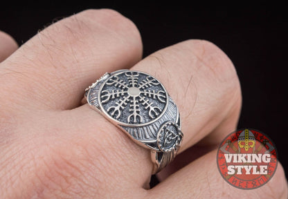 Ægishjálmur Ring - Triqueta, 925 Silver