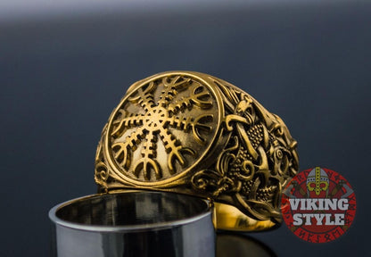 Ægishjálmur Ring - Mammen, Gold