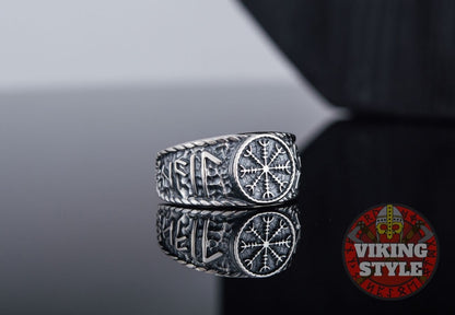 Ægishjálmur Ring - Odin Collection, 925 Silver