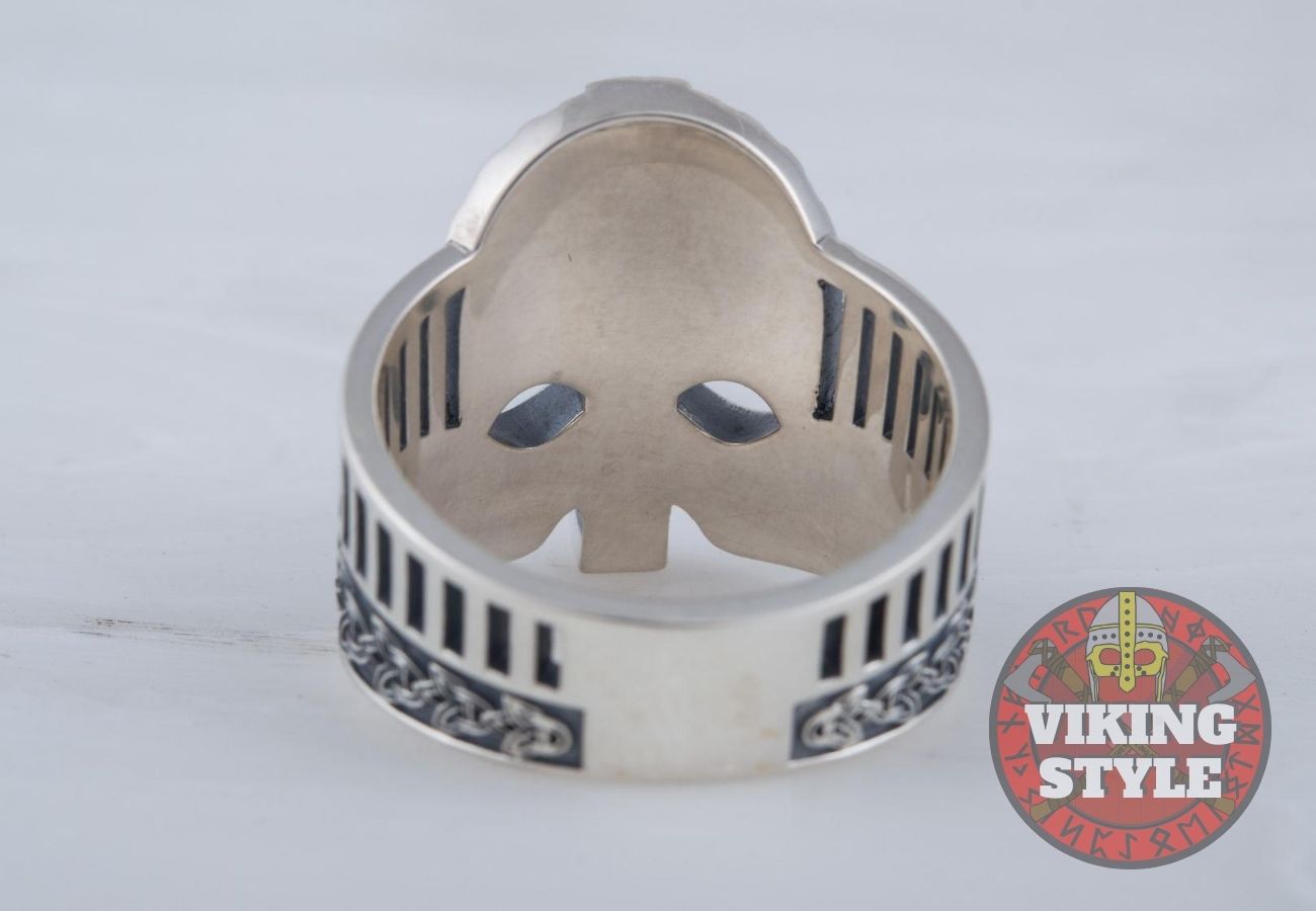 Viking Helmet Ring IV - 925 Silver