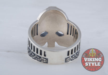 Viking Helmet Ring IV - 925 Silver