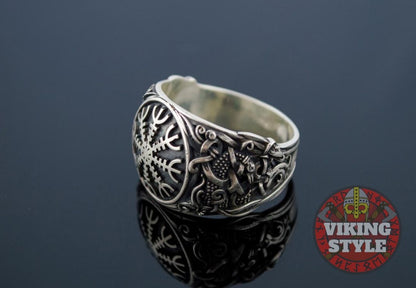 Ægishjálmur Ring - Mammen, 925 Silver