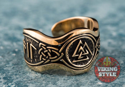 Valknut Ring II - Odin Collection, Bronze