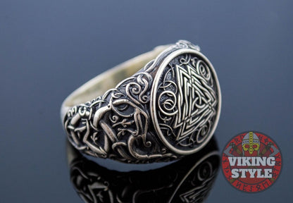 Valknut Ring - Urnes, 925 Silver