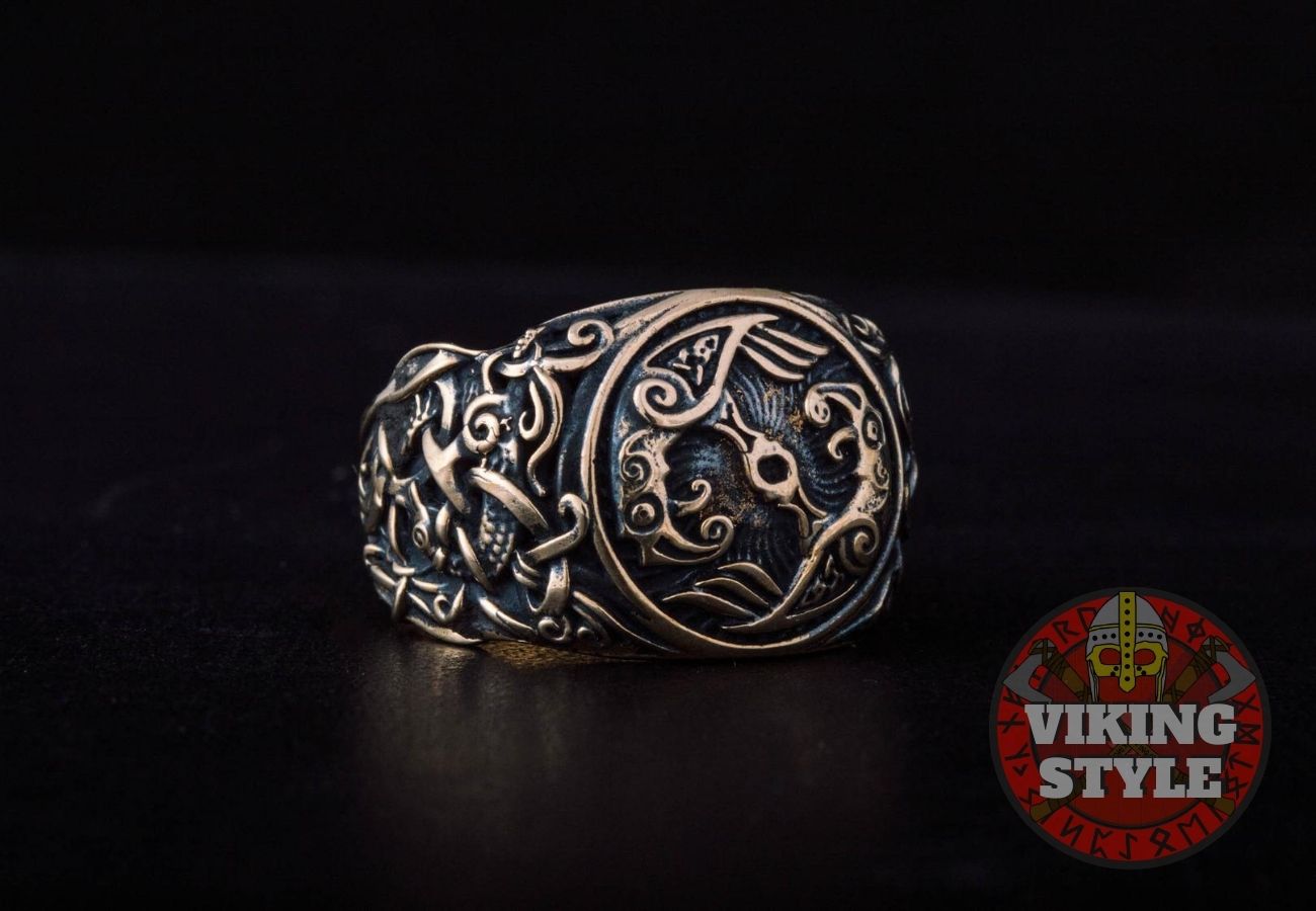 Huginn & Muninn Ring - Mammen, Bronze