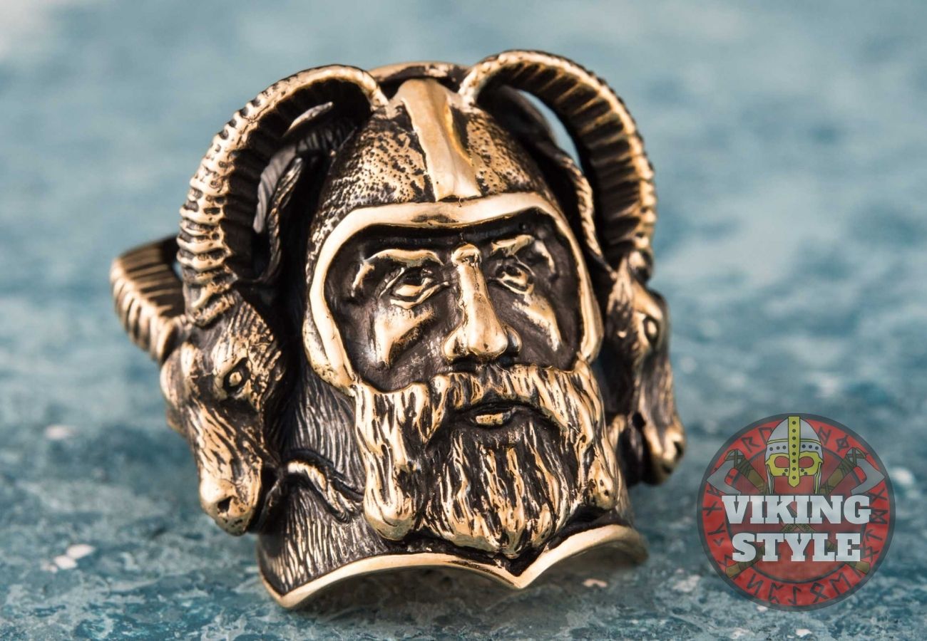 Viking Ring - Ram, Bronze