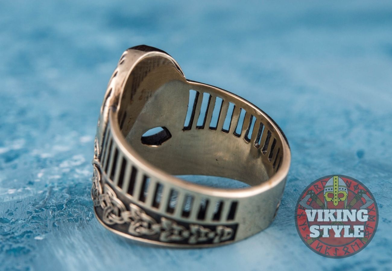 Viking Helmet Ring IV - Bronze