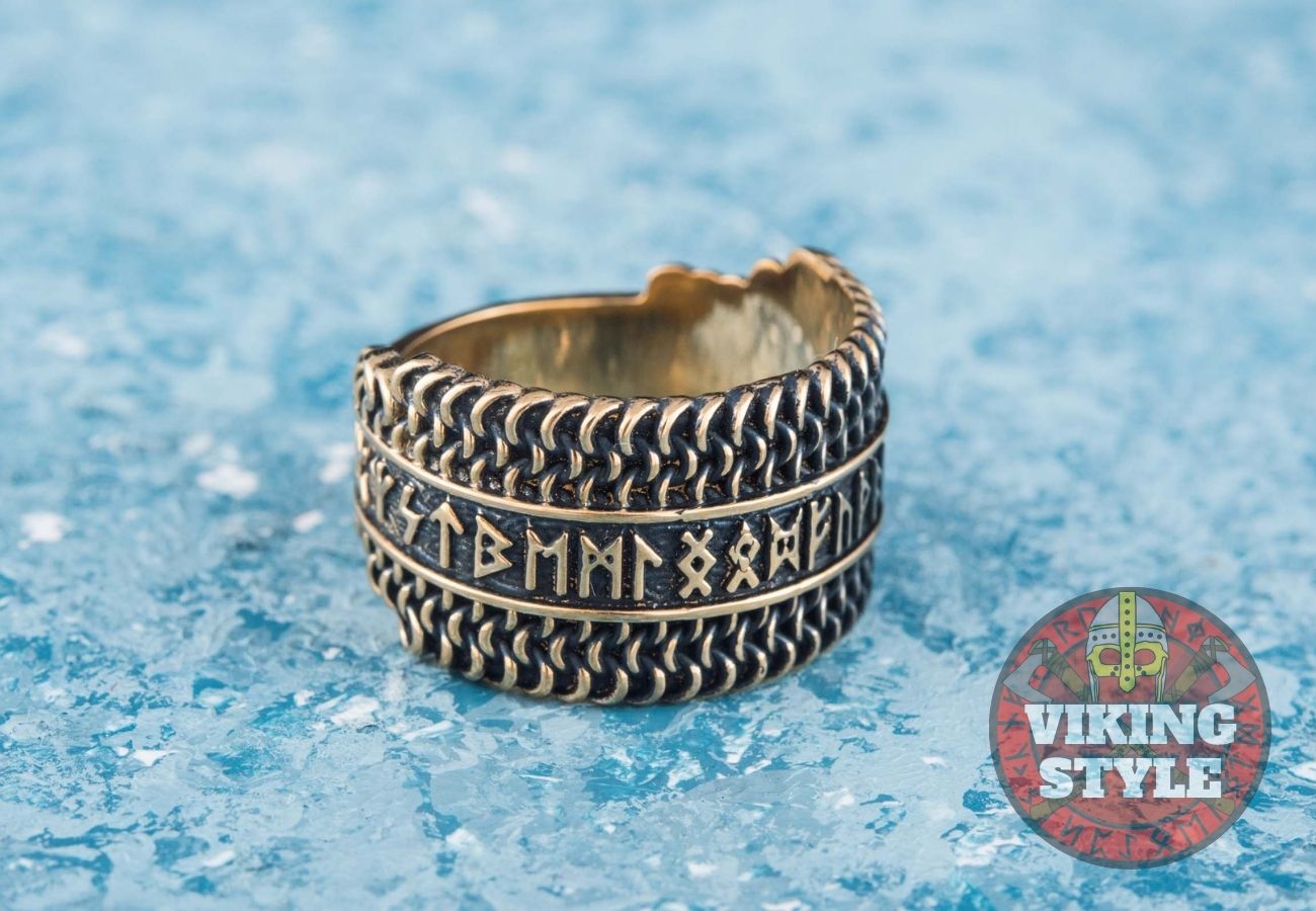 Runic Ring - Chainmail, Bronze