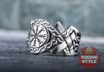 Ægishjálmur Ring - Aarhus, 925 Silver