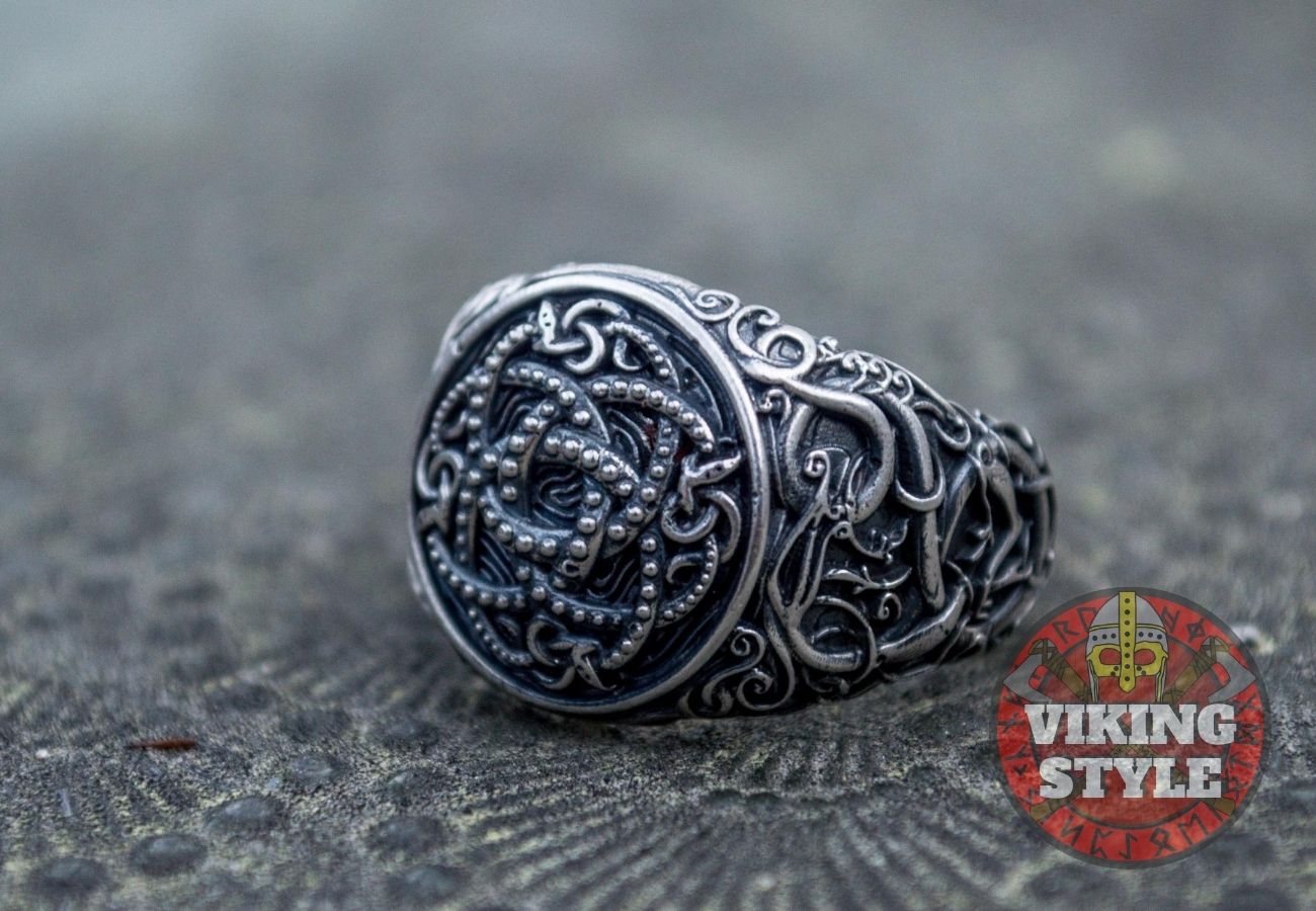 Jörmungandr Ring - Urnes, 925 Silver