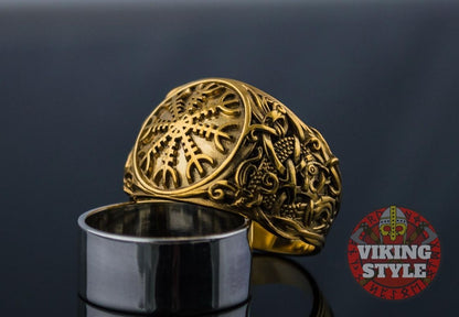 Ægishjálmur Ring - Mammen, Gold