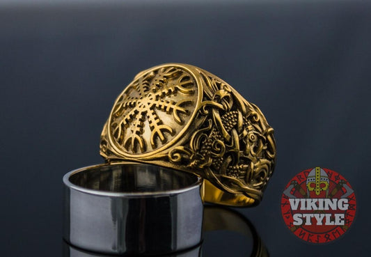 Ægishjálmur Ring - Mammen, Gold