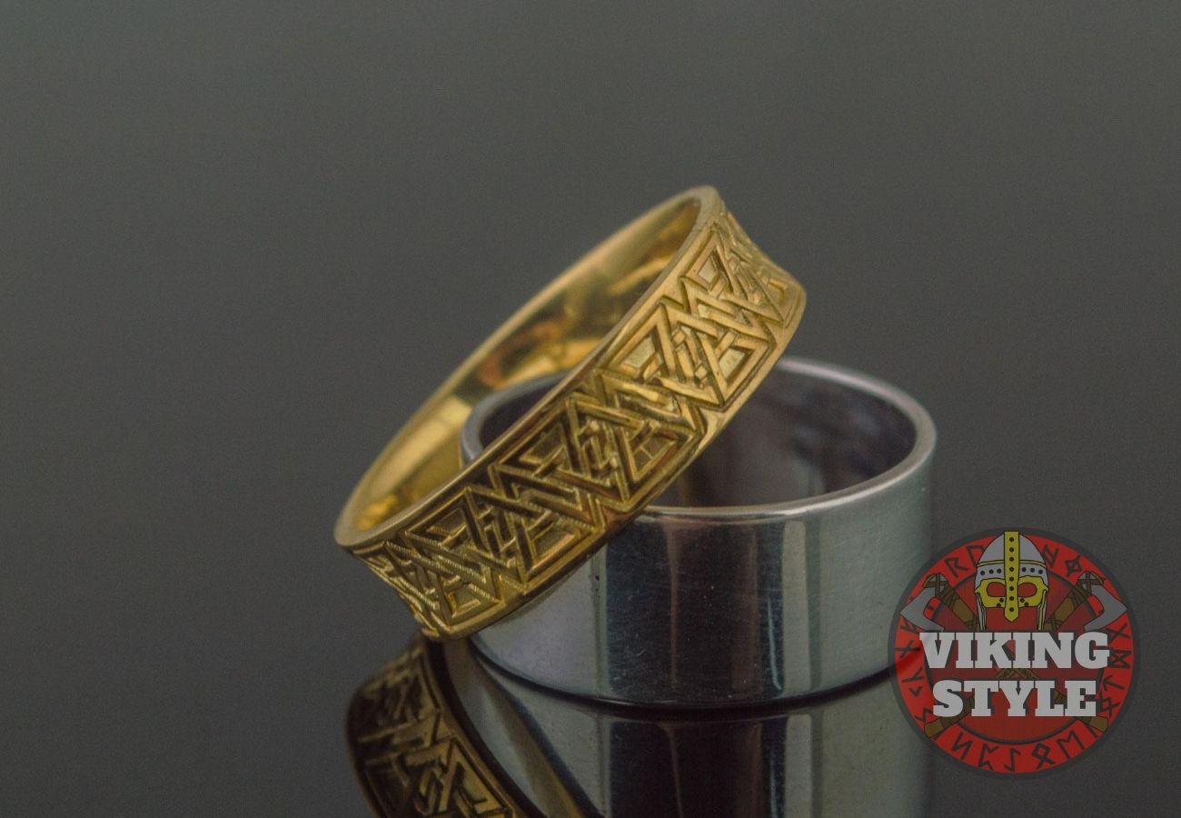 Norse Ring - Valknut, Gold