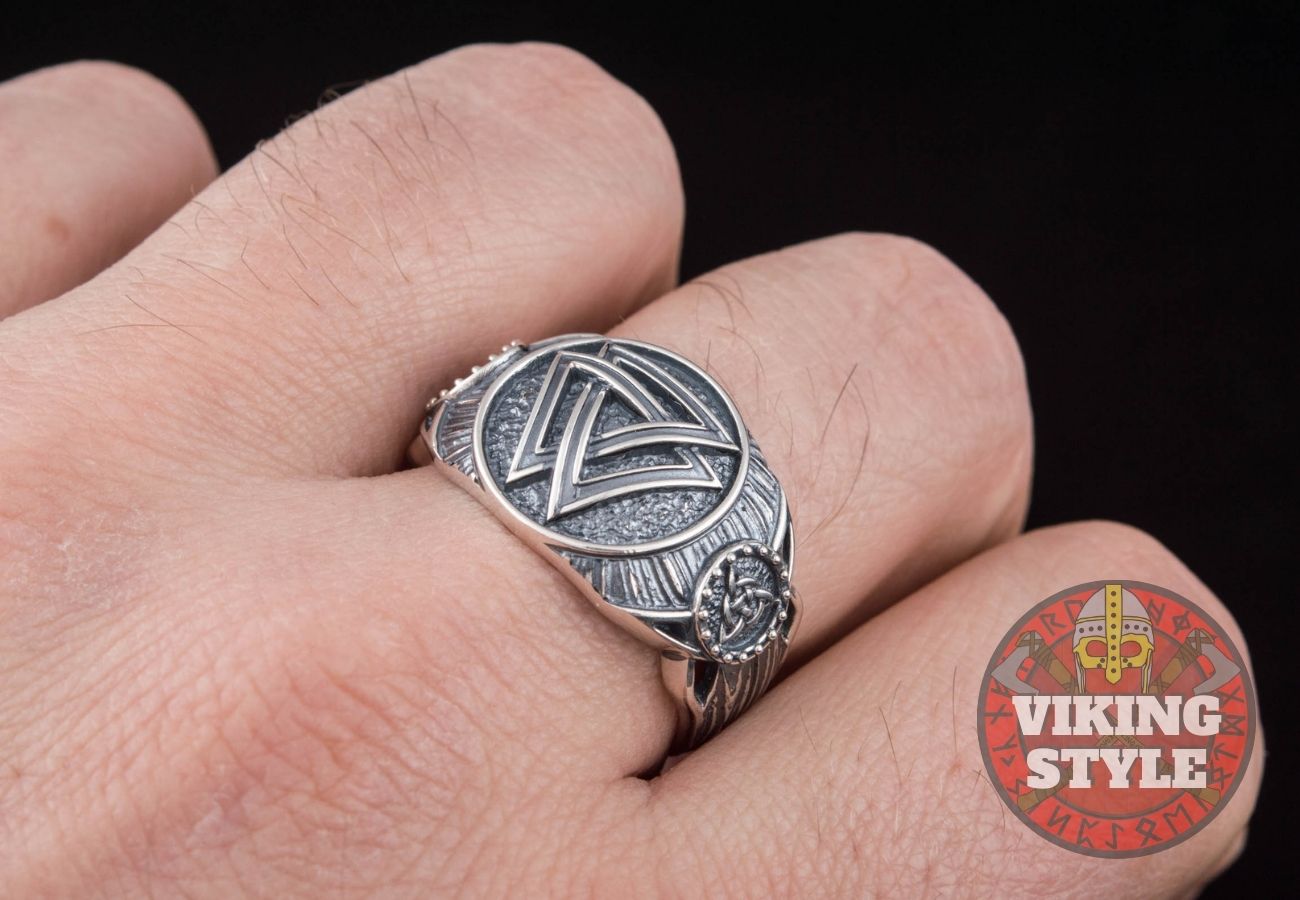 Valknut Ring - Triquetra, 925 Silver
