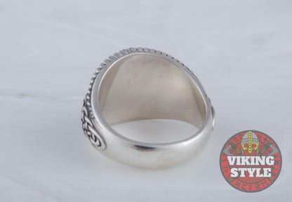 Valknut Ring II - Endless Knot, 925 Silver