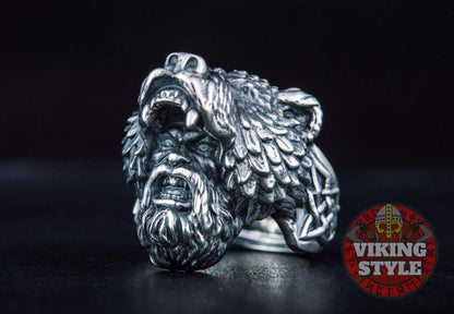 Viking Ring - Berserker, 925 Silver