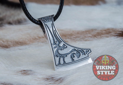 Perun Axe Head Pendant IV - 925 Silver