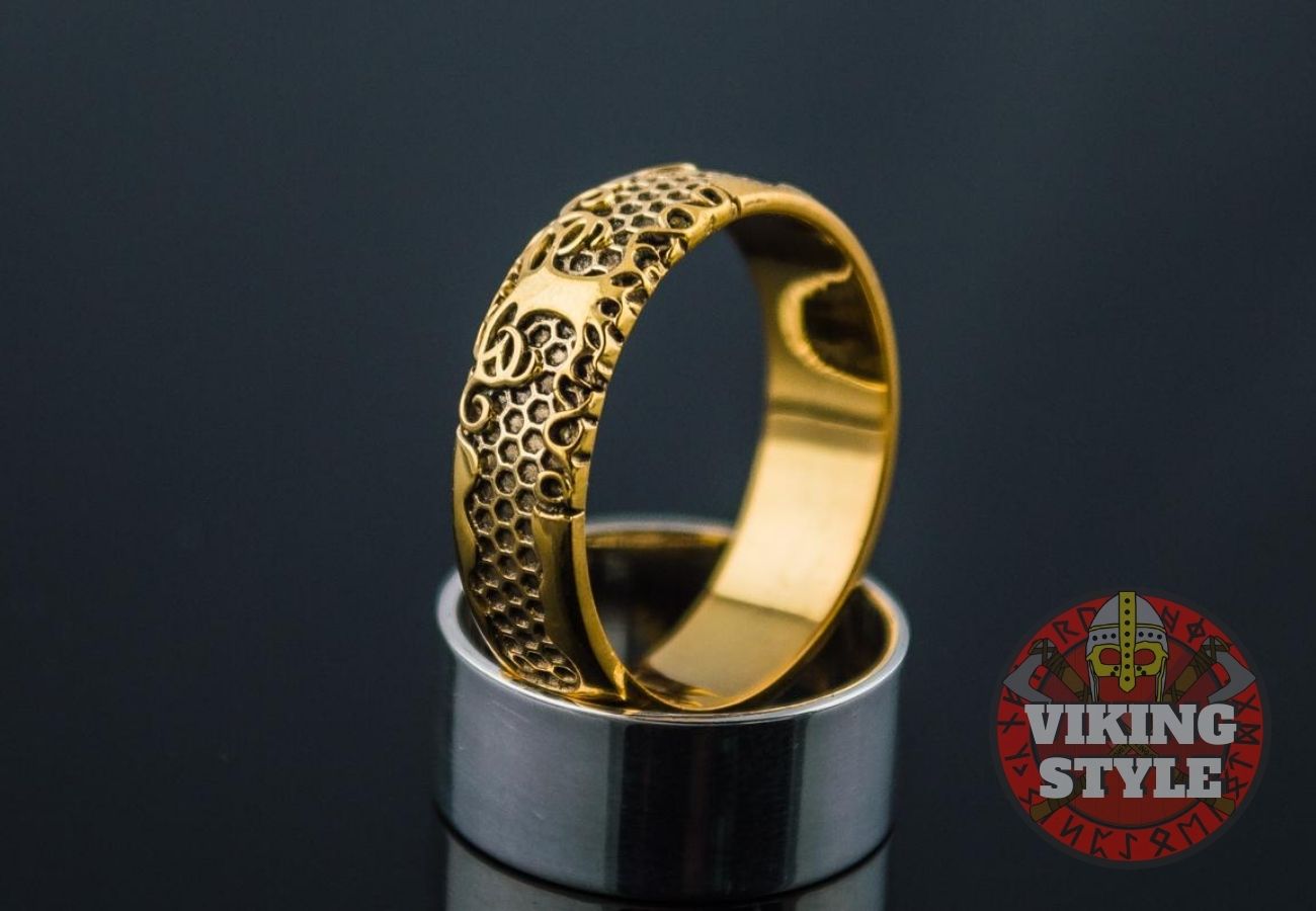 Yggdrasil Ring - Tree of Life, Gold