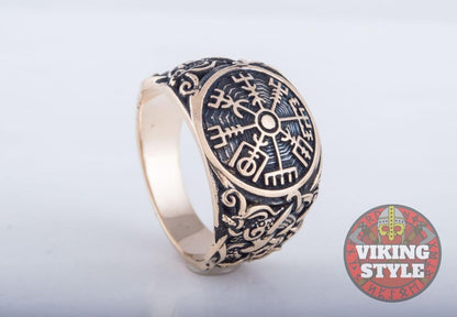 Vegvísir Ring - Mammen, Bronze