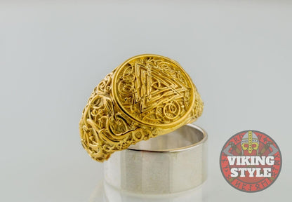 Valknut Ring - Urnes, Gold