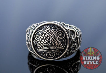 Valknut Ring - Urnes, 925 Silver