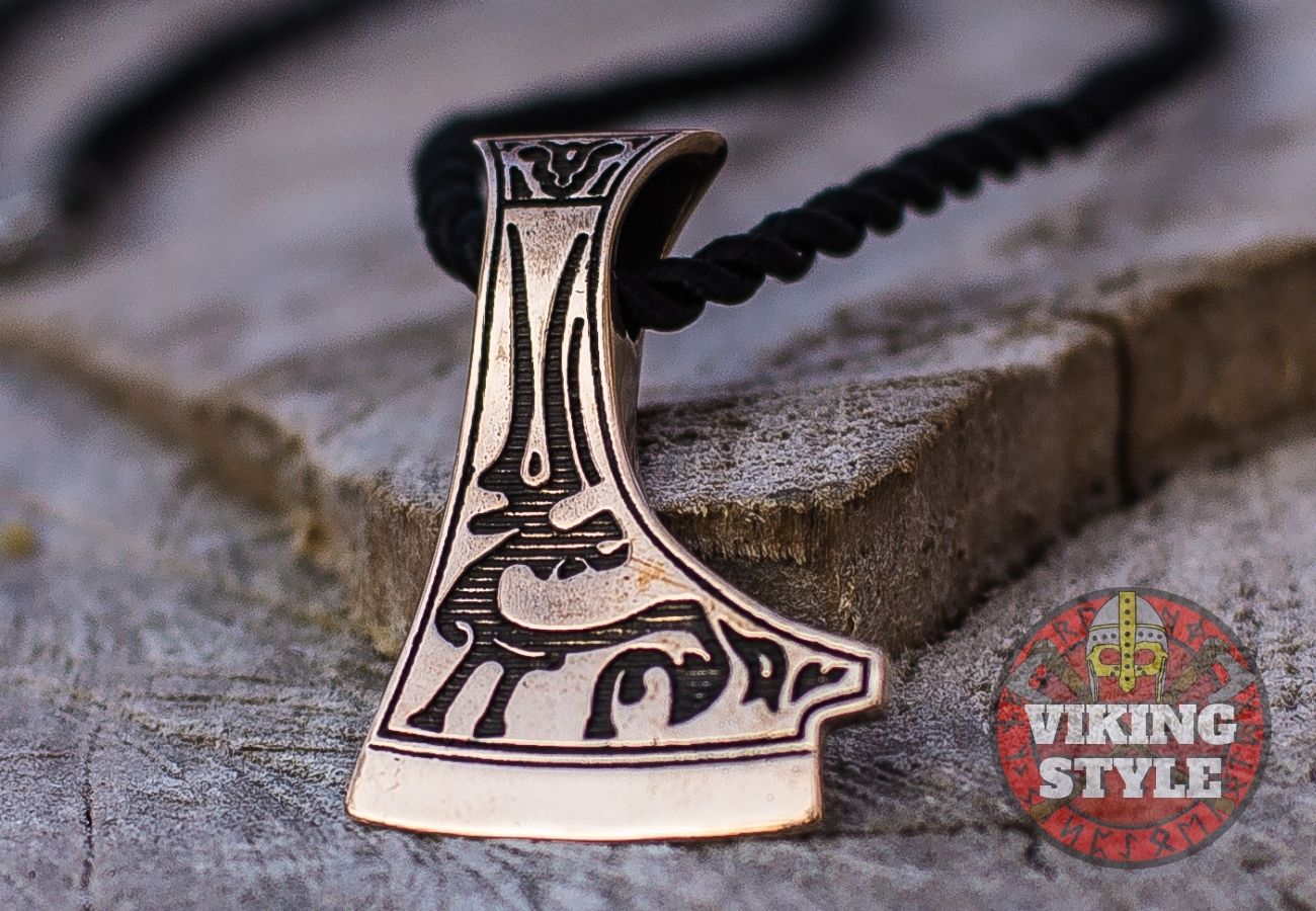 Perun Axe Head Pendant IV - Bronze