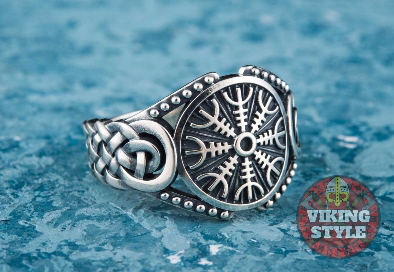 Ægishjálmur Ring - Endless Knot, 925 Silver