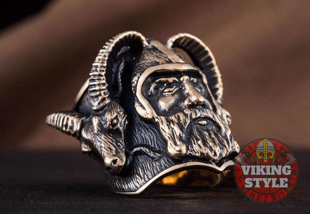 Viking Ring - Ram, Bronze