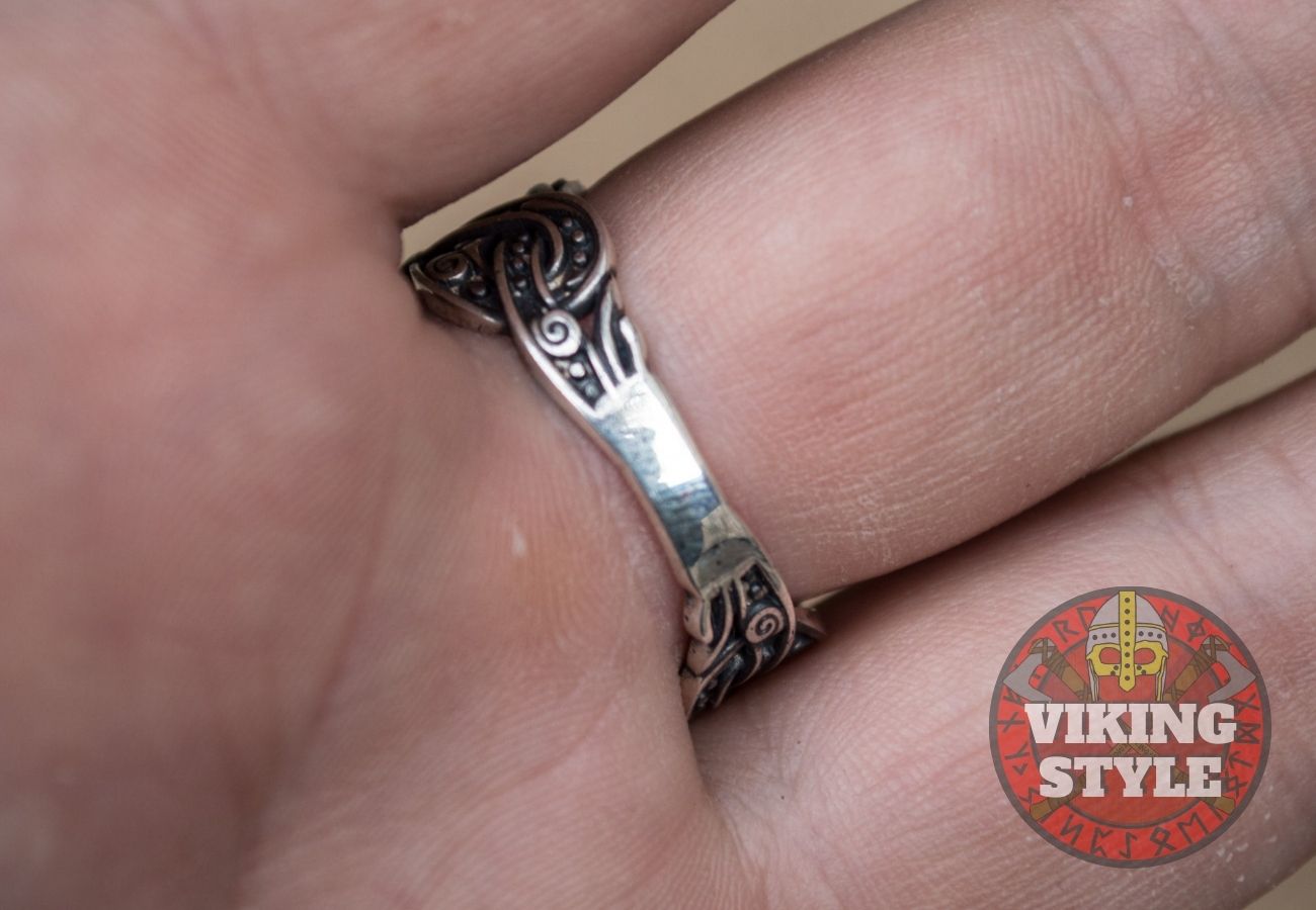 Tri-Horn Ring - Wolf, 925 Silver