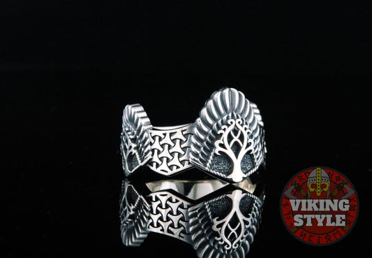 Yggdrasil Ring - Læraðr, 925 Silver