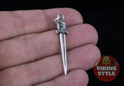 Viking Sword Pendant - 925 Silver