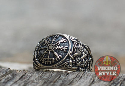 Vegvísir Ring - Mammen, 925 Silver