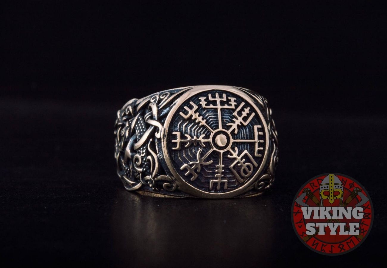 Vegvísir Ring - Mammen, Bronze