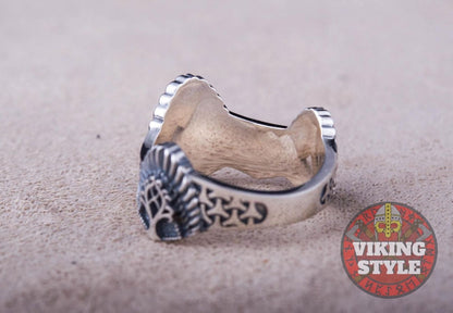 Yggdrasil Ring - Læraðr, 925 Silver