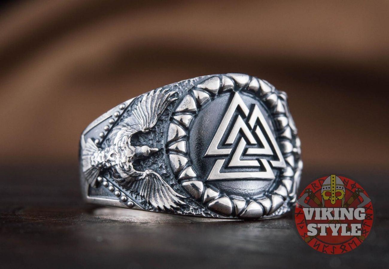 Valknut Ring - Corvus, 925 Silver