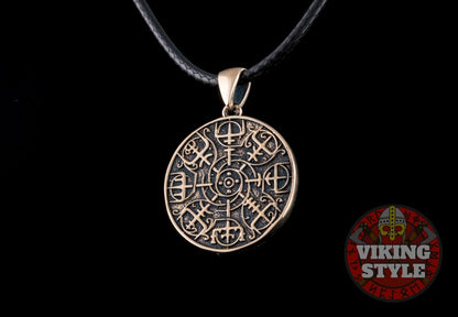 Ægishjálmur Pendant - Lunar, Bronze