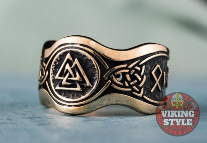 Valknut Ring II - Odin Collection, Bronze