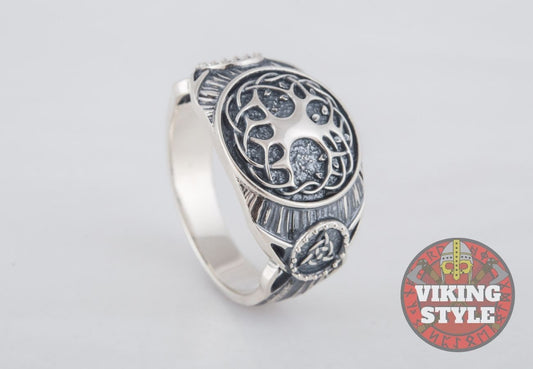 Yggdrasil Ring - Triquetra, 925 Silver